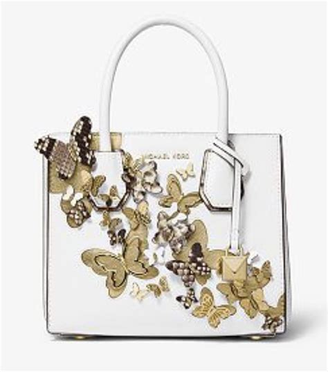 michael kors mercer butterfly leather crossbody bag optic white|Mercer Medium Pebbled Leather Crossbody Bag .